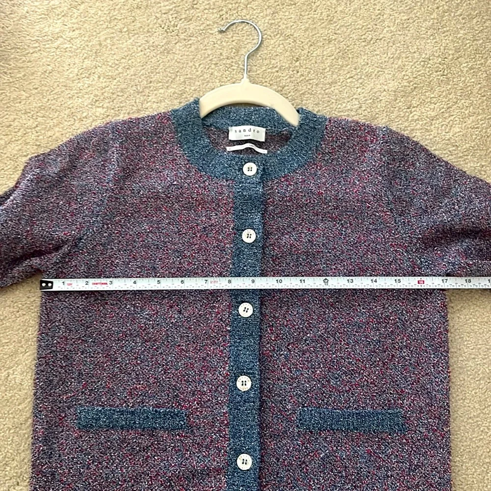 Like New Sandro Violet Cardigan - Picture 10 of 11